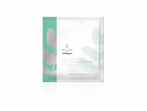 骨膠原薄荷消炎面膜--1PC