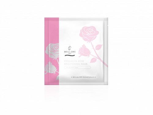 骨膠原玫瑰美白面膜--1PC