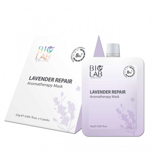 BIO LAB 薰衣草修復香薰凝晶面膜 1盒/5包 修復 舒緩 保濕